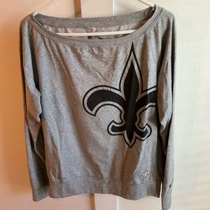 Nike NFL Saints Off Shoulder Cool Slouchy Sweatshirt